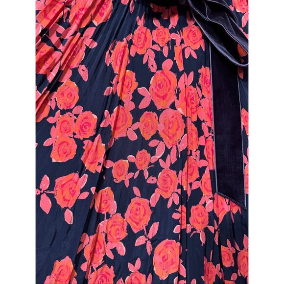 Silk Tory Burch Skirt with Velvet Bow - Picture 5 of 8